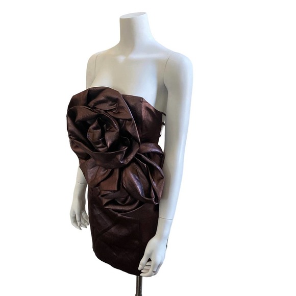 NWOT ZARA Voluminous Flower Mini Dress, size Medium - Picture 8 of 11